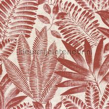 Aloes terracotta grege papier peint 75183682 interiors Casamance