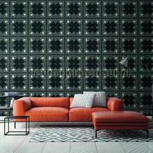 Kaleidoscop wallcovering AS Creation black white 