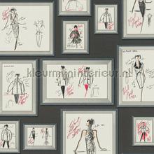 Karl sketches papel de parede AS Creation Karl Lagerfeld 378461