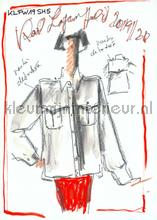 Sketch van Karl Lagerfeld fotomurali AS Creation Karl Lagerfeld dd120248