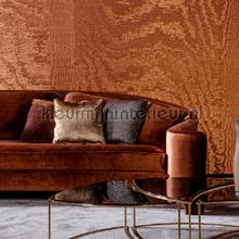 Moire Sunset orange wallcovering Arte Vintage- Old wallpaper 