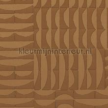 Barkhan Ochre fluweel wallcovering Arte wood veneer 