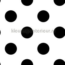 Dotty Black Wallpapier papier peint behaang 100104 stippe Noordwand