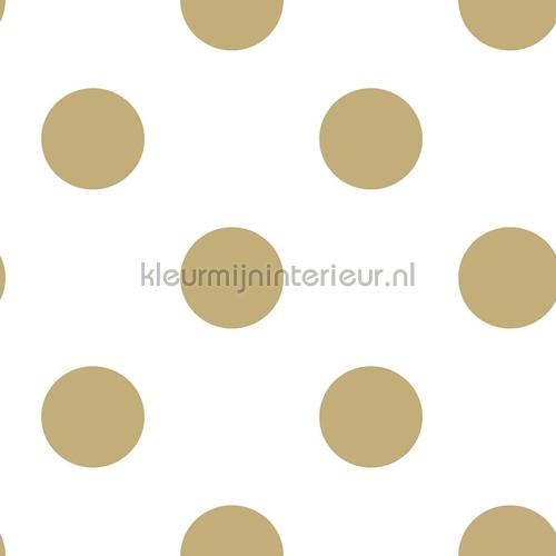 Gold Dotty Wallpapier papier peint tapet 100105 prikker Noordwand