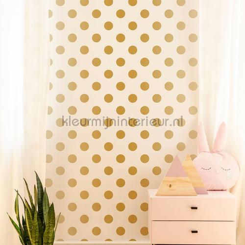 Gold Dotty Wallpapier papier peint tapet 100105 prikker Noordwand