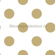 Gold Dotty Wallpapier papier peint tapet Noordwand uni farver 