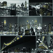 Fresco City at Night Black tapeten Noordwand weltraum 