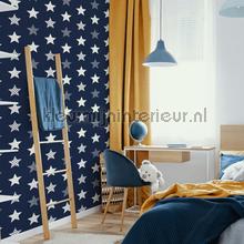 Superstar Navy wallcovering 108265 stars Noordwand