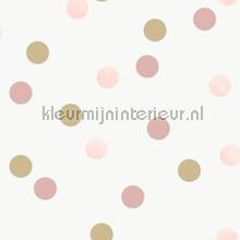Dotty Polka Pink American Gold papier peint Noordwand stress 