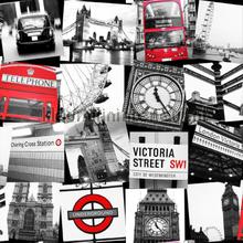 Fresco London Montage Black Red tapeten Noordwand weltraum 