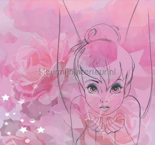 Tinkerbell Watercolour Mural behang 111384 Disney - Pixar Noordwand