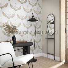 Behang met kraanvogels wallcovering Noordwand Vintage- Old wallpaper 