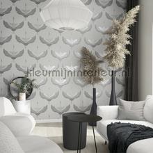 Behang met kraanvogels wallcovering Noordwand Vintage- Old wallpaper 