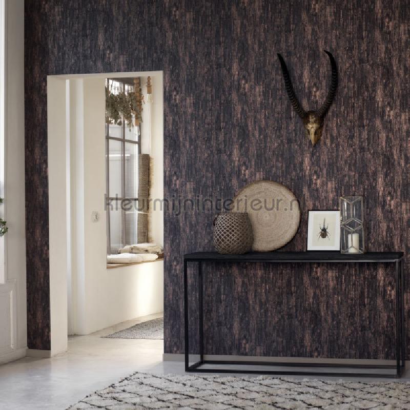 Ohio bois marron2 behang KYTO81681422 Exotisch Casadeco