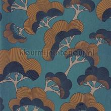 Goyo matsu bleu kamo behang Casadeco Exotisch 