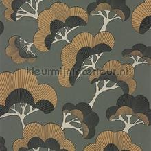 Goyo matsu vert taiga behang Casadeco Exotisch 