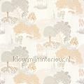 Niwa beige sable behang KYTO88721788 Exotisch Stijlen