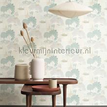 Niwa vert sauge behang Casadeco Exotisch 