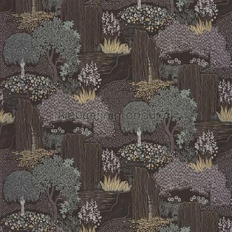 Niwa vert taiga behang KYTO88727928 Exotisch Casadeco