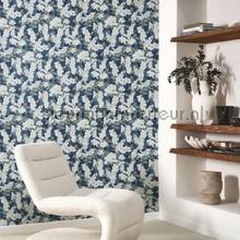 Ume bleu encre behang KYTO88736958 Exotisch Casadeco