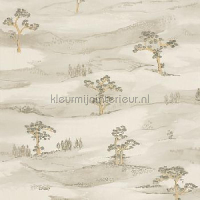 Mokuso vert lichen behang KYTO88747199 Exotisch Casadeco