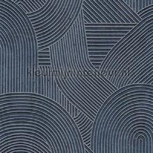 Jardin des pierres bleu encre behang Casadeco Exotisch 