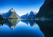 Lake mountains fotobehang Bergen Kleurmijninterieur