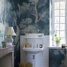 Raphael forest midnight blue papel de parede Sandberg marcas 