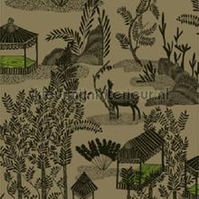 Siam Libre en son jardin wallcovering Elitis Vintage- Old wallpaper 