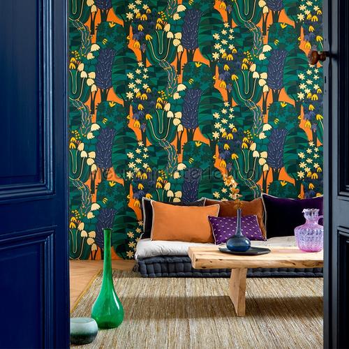 Broceliande Sous la protection des arbres wallcovering TP 322 04 girls Elitis