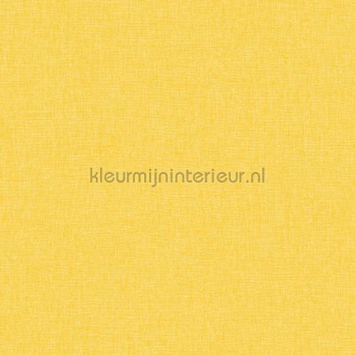 Uni jaune moyen behang 68522120 uni kleuren Caselio