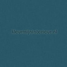 Uni teal blue behaang Caselio Linen Edition LNE68526163