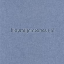 Uni bleu jean clair behang Caselio Linen Edition LNE68526450