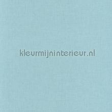 Uni bleu turquoise clair behang Caselio Linen Edition LNE68526523