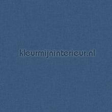 Uni bleu marine fonce behang Caselio Linen Edition 68526640