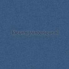 Uni bleu marine fonce behang Caselio Linen Edition LNE68526640