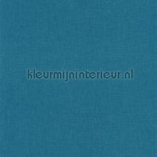 Uni bleu madura behang Caselio Linen Edition LNE68526851