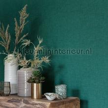 Uni vert emeraude behang Caselio Linen Edition LNE68527272