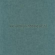 Uni vert velours behang Caselio Linen Edition 68527723