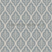 Lillie indigo blue tapet Sandberg Vintage Gamle 