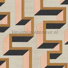 Detour copper pink papel de parede 72702 materiais naturais Arte