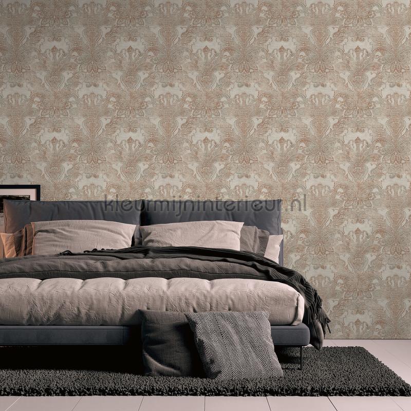 Paisley damast wallcovering 391191 baroque modern Livingwalls