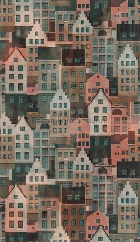 Bonte gebouwen wallcovering 391822 fantasy Livingwalls