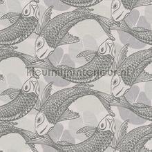 Geinspireerd door Escher vissen tapeten AS Creation weltraum 