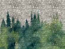 Bos op stenen muur wallcovering Livingwalls Metropolitan Stories THE WALL 382451