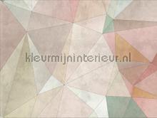 Lijnvlakken in pasteltinten fototapet Livingwalls stemning 