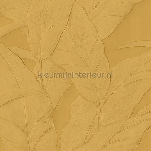 Musa gold leaf papel pintado 75004B hojas Arte