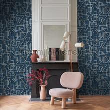 Alexander marine wallcovering Casamance Vintage- Old wallpaper 