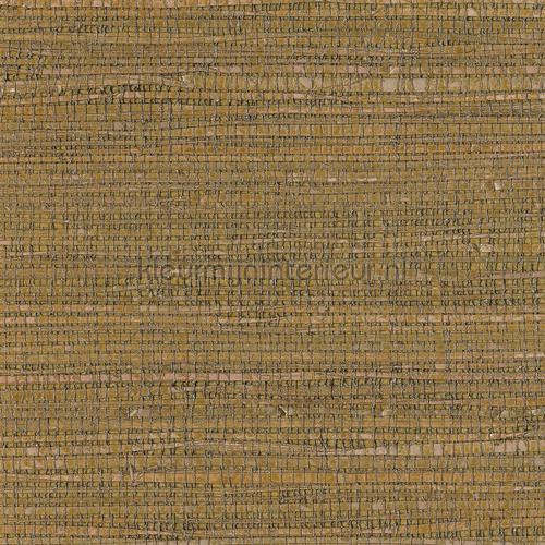 Grasweefsel zijdeglans groenig geel papier peint 322614 Natural Wallcoverings Eijffinger