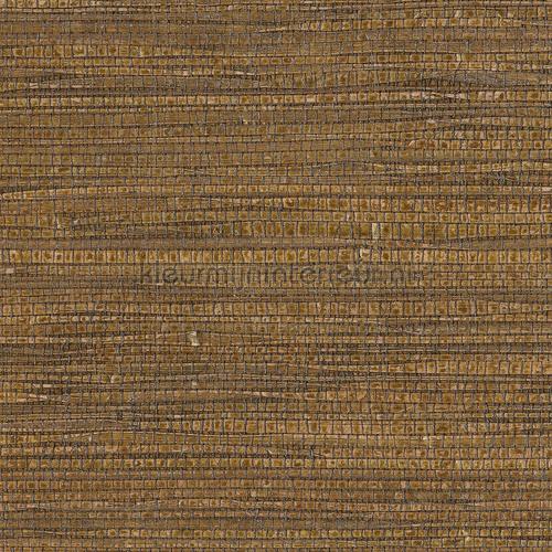 Grasweefsel zijdeglans okerbruin tapet 322618 Natural Wallcoverings Eijffinger